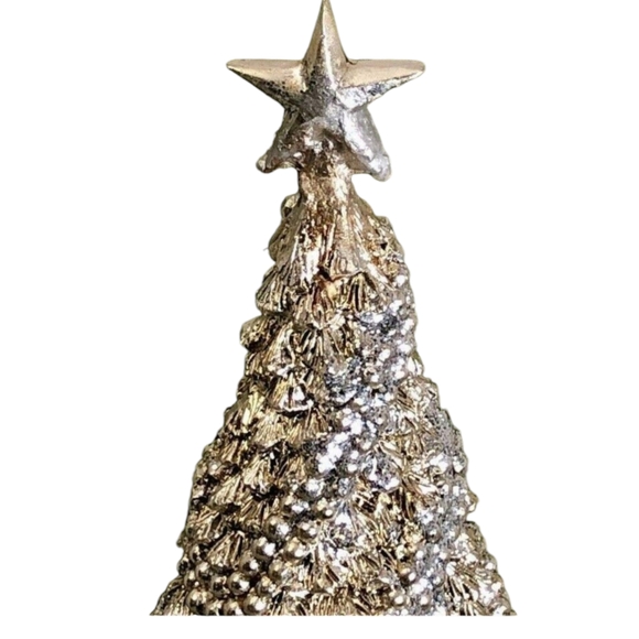 Vintage "Seasons of Glory" 14" Jewel Glimmer Christmas Tree by Cracker Barrel - Picture 4 of 7